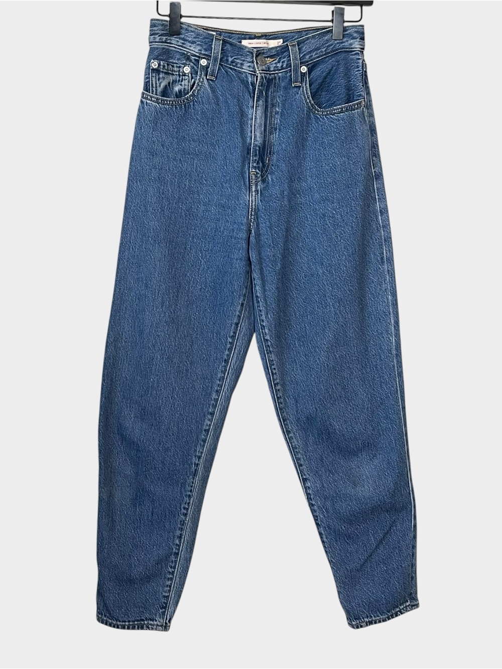 LEVI’S High Loose Taper Jeans Size 25 Medium Wash High Rise Relaxed Denim - Picture 2 of 6